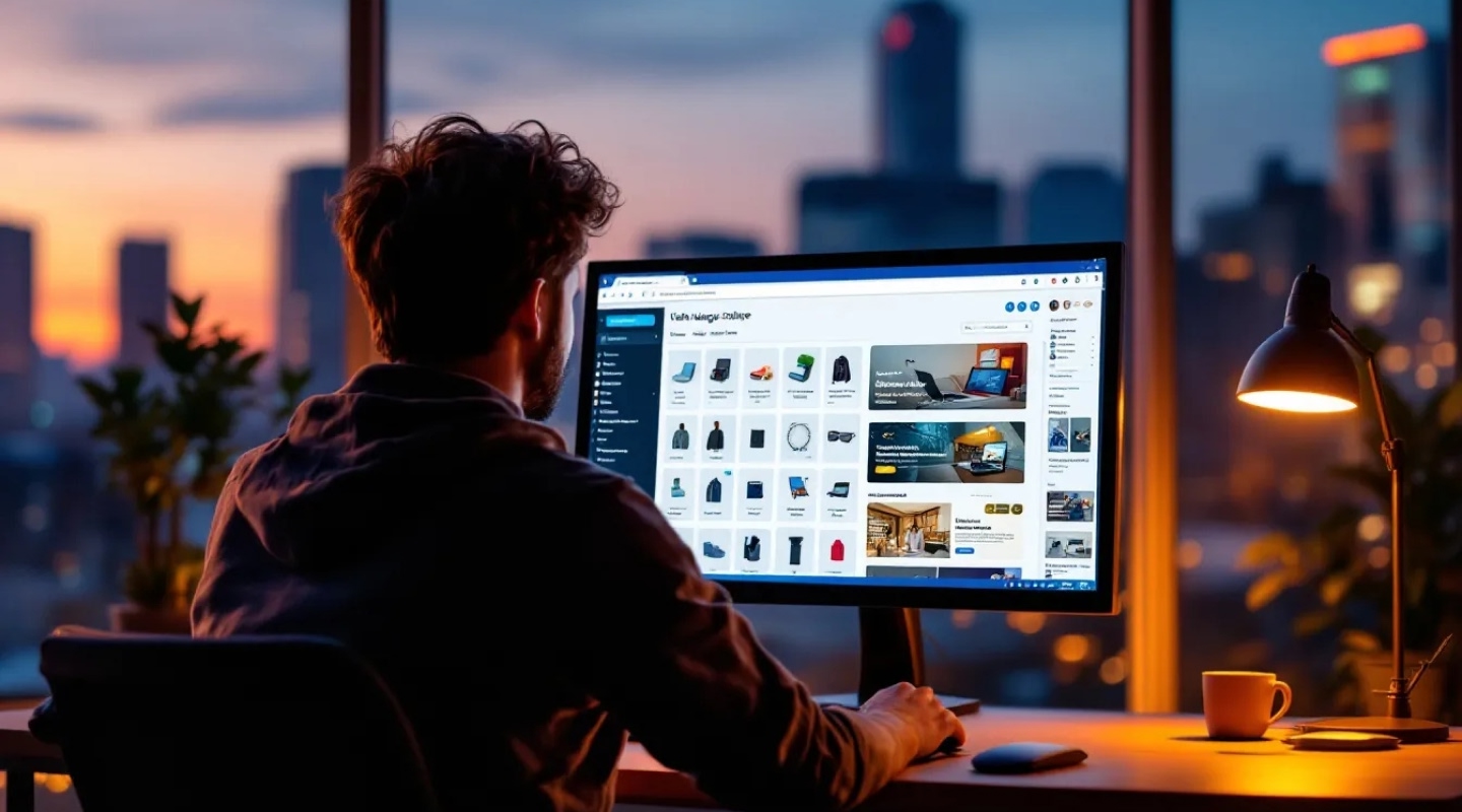 Site catalogue produits conçu par l'agence QWEB