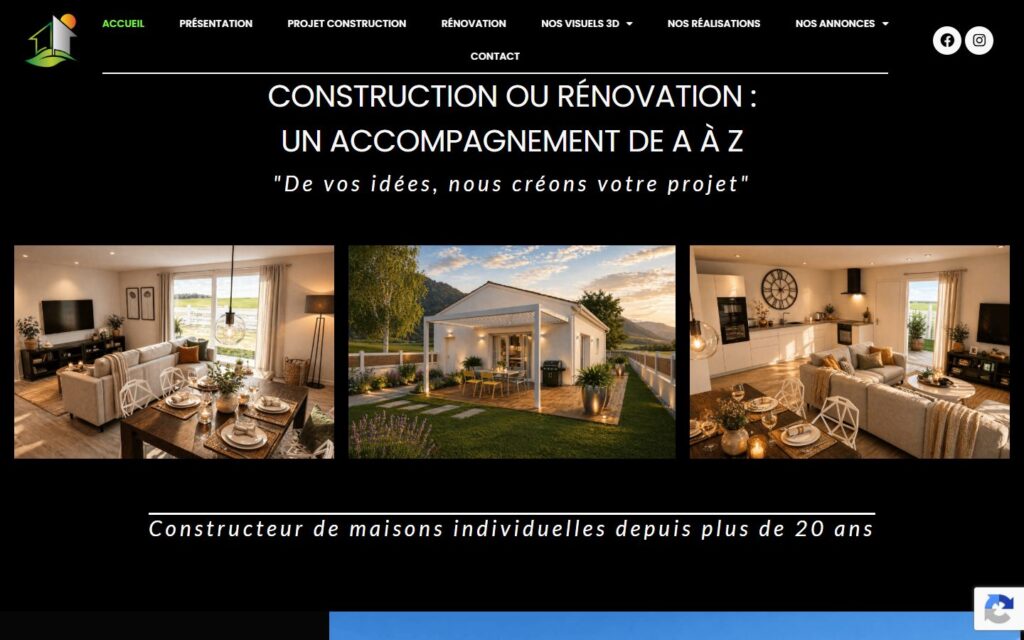 Page d’accueil du site Habitat Sud Est