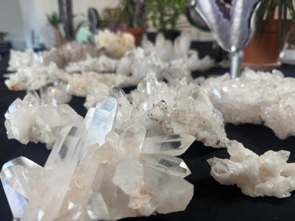 Amas de cristaux de quartz