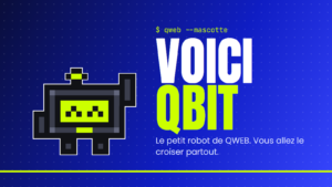 Qbit, la mascotte de QWEB