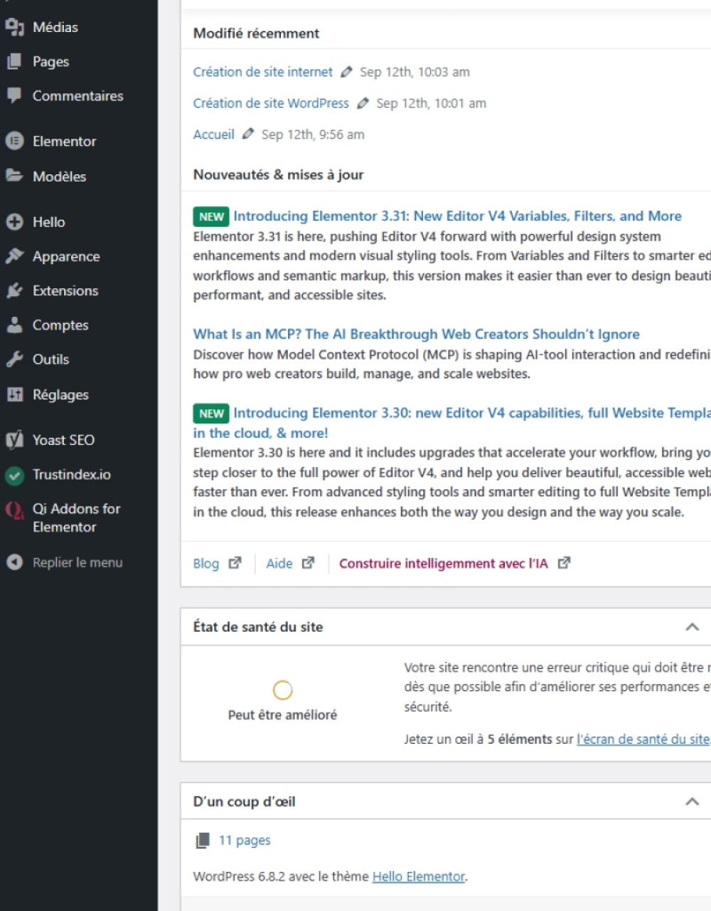 Création de site WordPress à Valence